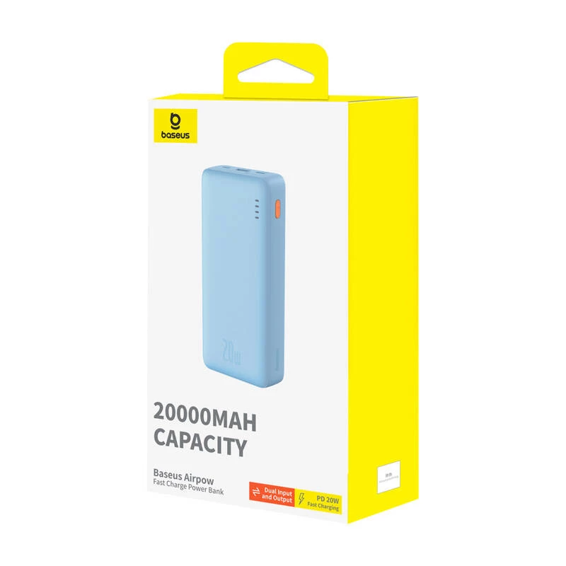 Baseus Airpow Lithium Polymer (LiPo) 20000 mAh Blue