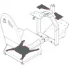Speaker mount RaceRoom 75105090 for Logitech Z323, Black