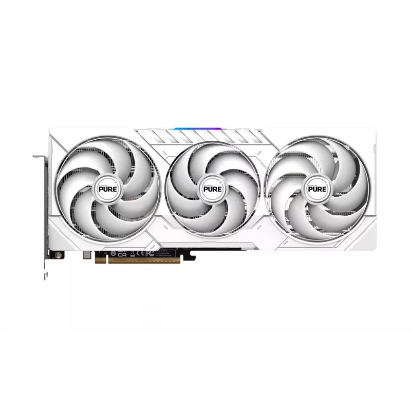 Graphics Card Sapphire Radeon RX 9070 XT — 16 GB GDDR6, PCIe 5.0, 256-bit, 320 mm, 3-slot, White