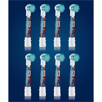 Oral-B Kids Spiderman replacement brush heads, white, 8 pcs