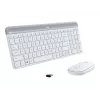 Logitech Slim Wireless Combo MK470 - Keyboard-and-Mouse-Set - Wireless - 2.4 GHz - Spanish - Off-White (920-009199)