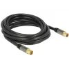 Coaxial cable DeLOCK 88924 IEC RG-6/U 3 m Black