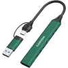 CANYON hub DS-02 4in1 USB-A/C Green
