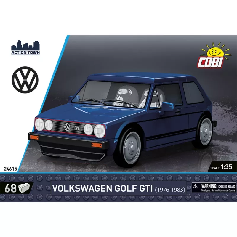 Cobi Volkswagen Golf GTI (1976-1983) Building Set, Blue, 1:35, 68 pieces