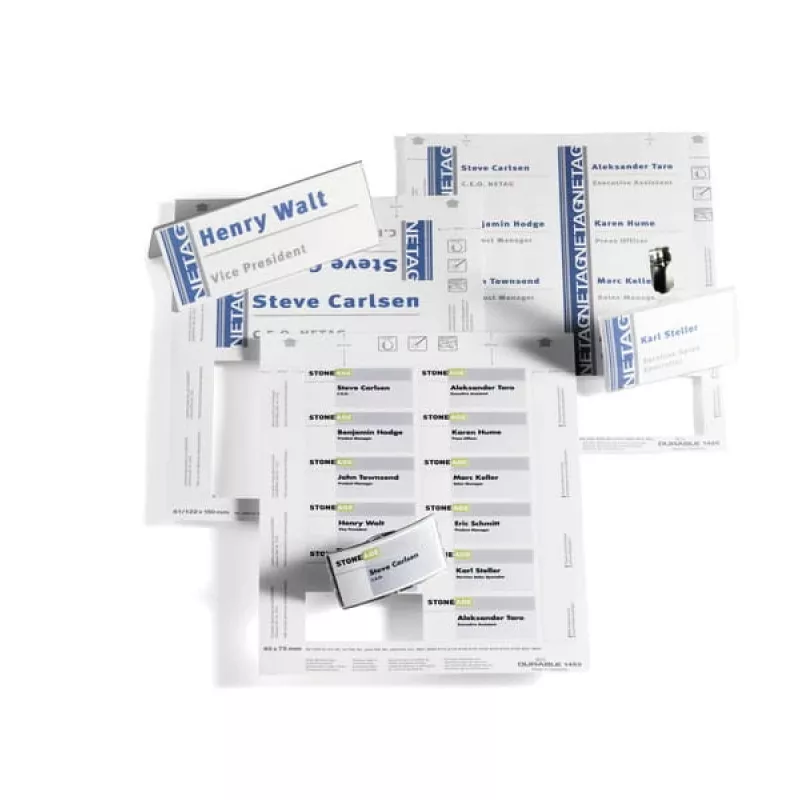 Label Durable 1455-02 White