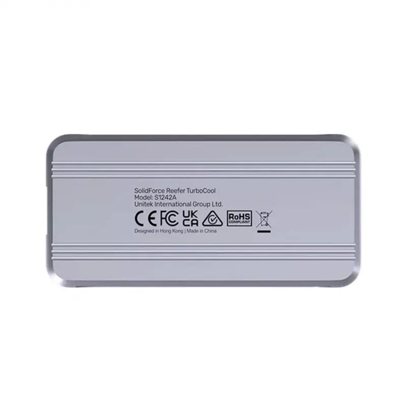 SSD enclosure Unitek S1242AGY01-EU USB4 40Gbps, M.2 NVMe, up to 8TB, aluminium/plastic, active cooling