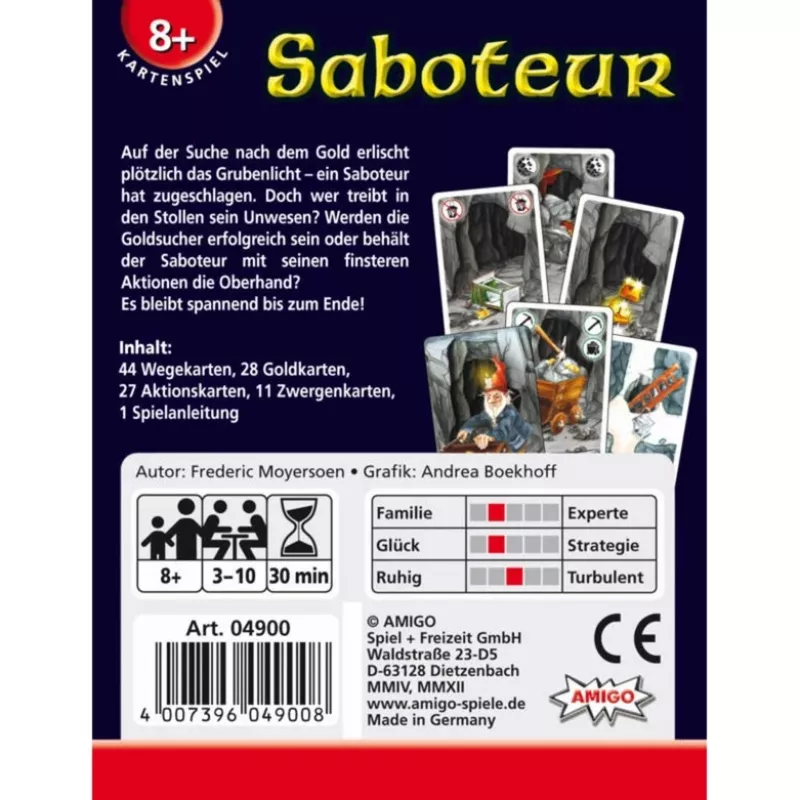 Amigo 04900 board game Saboteur 30 min.
