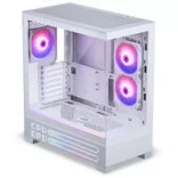 PHANTEKS XT View Matrix PC-Enclosure, Midi-Tower, E-ATX, Tempered Glass, Matrix LED - White (PH-XT523VM1_DWT01)