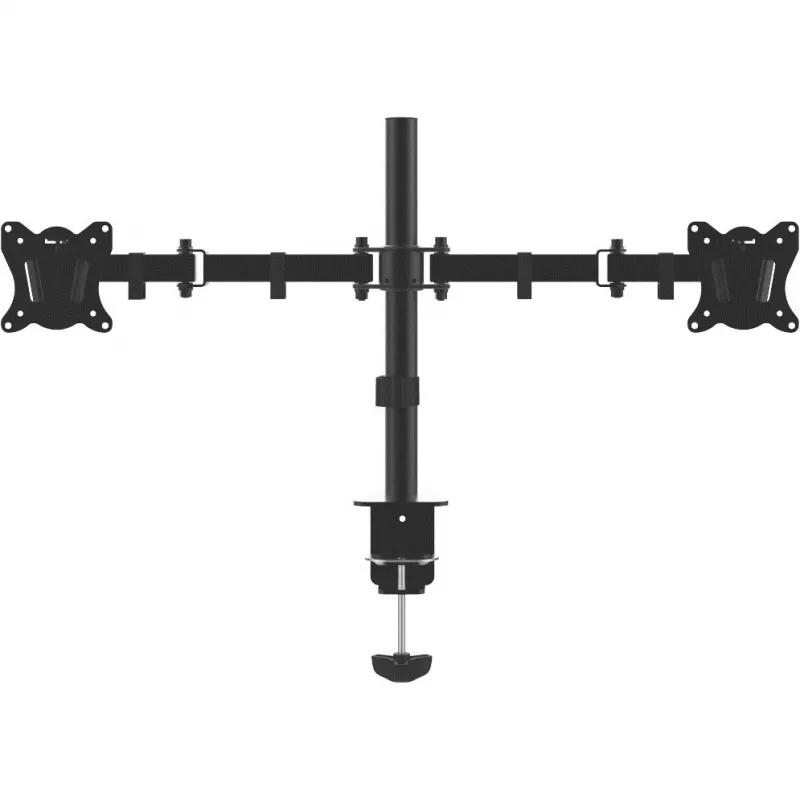 Dual monitor desk mount MONTIS Dual Monitor Mount Everest MT015, 13–27 inch, 2 arms, max 16 kg, VESA 75x75–100x100, black