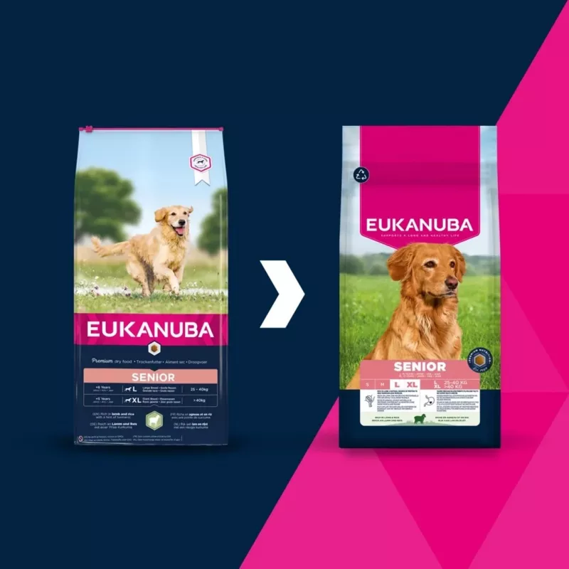 Eukanuba Senior L XL Rich in lamb & rice dry dog food 12 kg