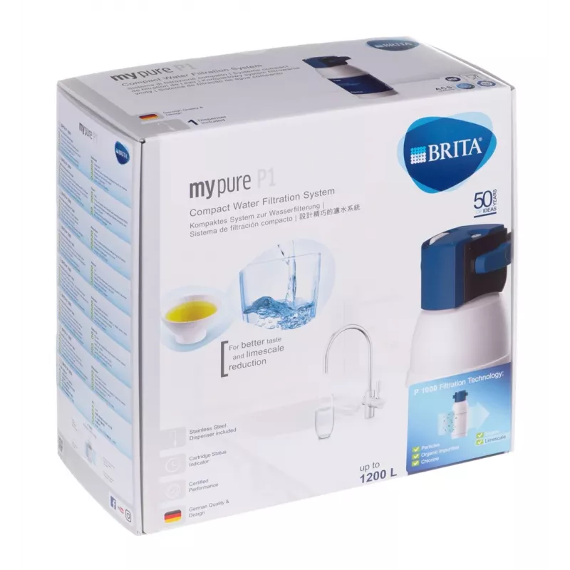 Brita Mypure P1+grifo 1 Via Compact Water Filtration System