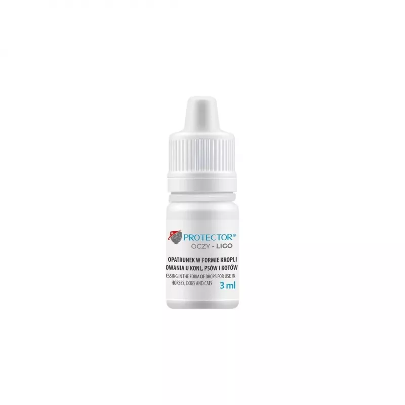 Eye drops JM Sante Vet Protector Ligo 3 ml for dogs and cats — ophthalmic wash for keratitis, retinitis, ocular trauma