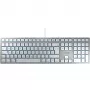CHERRY KC 6000 SLIM FOR MAC keyboard Office USB QWERTZ German Silver