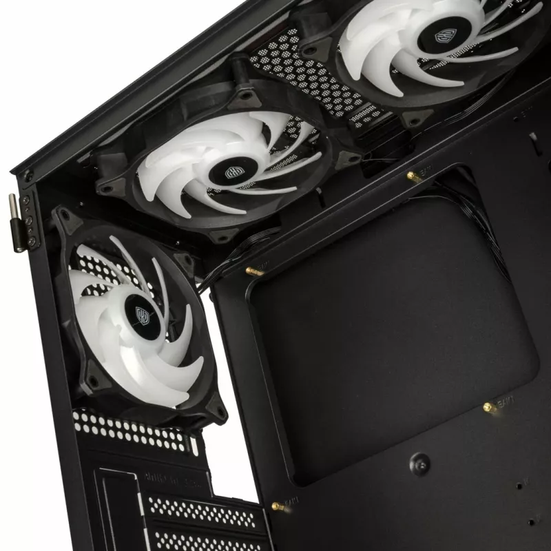 Kolink Observatory HF Glass ARGB Midi-Tower - black