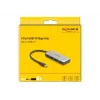 DeLOCK 64261 USB 3.2 Gen 1 Type-C Hub 10000 Mbit/s Black Grey
