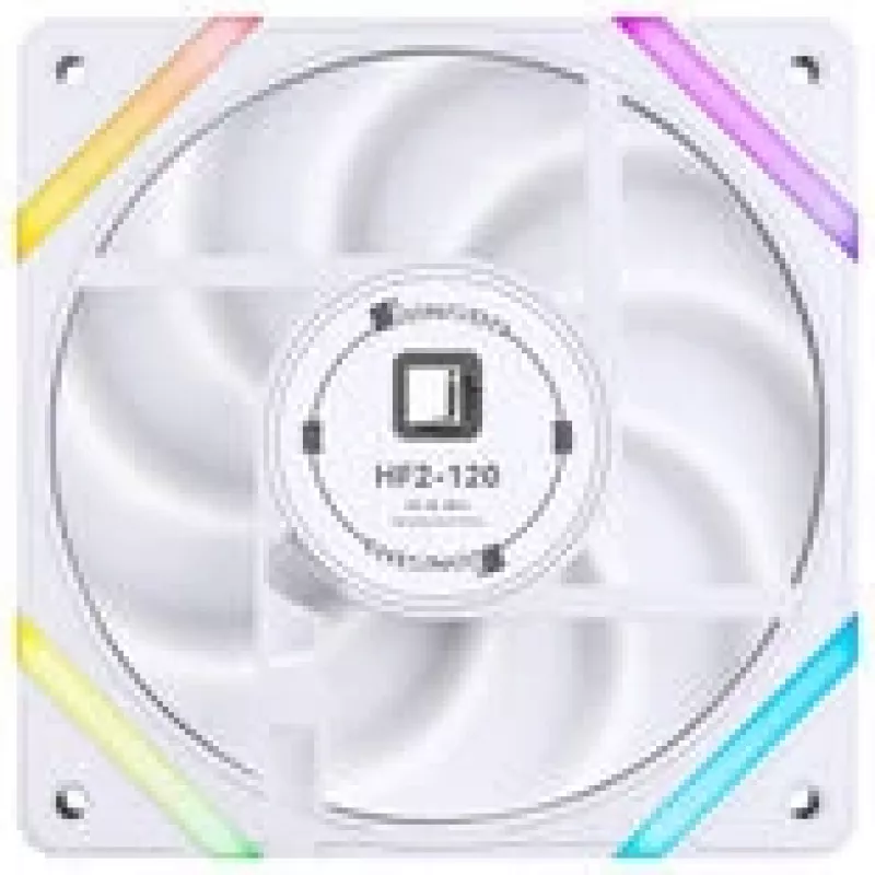 120mm Case Fan Jonsbo HF2-120 White — Reverse Blade, PWM, ARGB