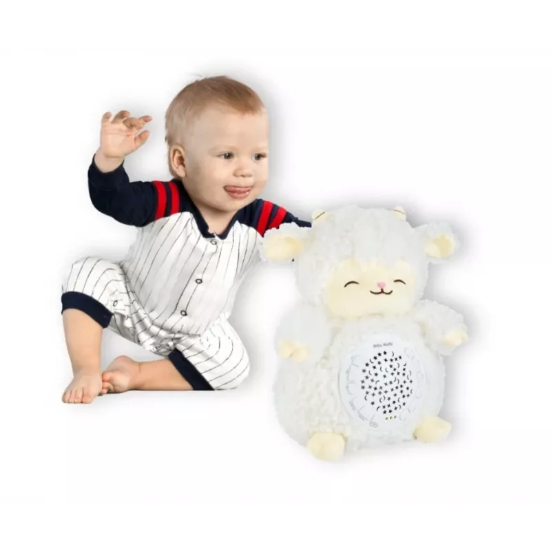 Plush projector toy milly mally Sheep Projector Plush Toy model 5664 for infants — soft night light