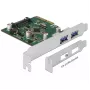Delock PCI Express x4 Karte to 2 x external USB 3.1 Gen 2 Type-A Socket (90298)