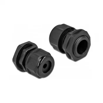Cable Gland DeLOCK 60363 Black Plastic 2 pcs