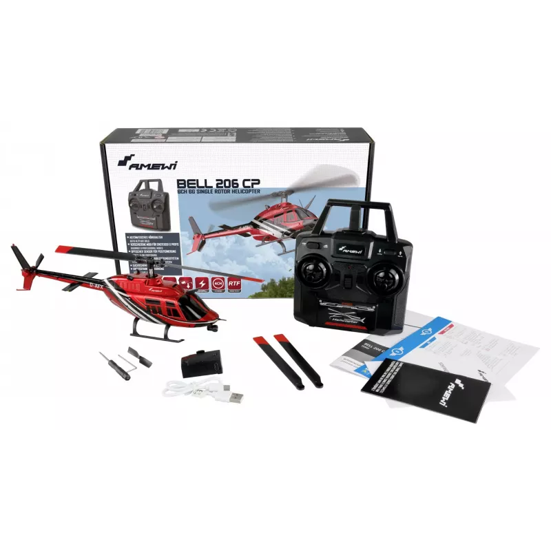 Amewi Bell 206 Jet Ranger Helicopter 6-channel