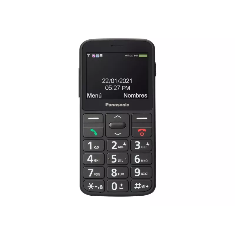 Mobile phone Panasonic KX-TU160 — 2.4 inch TFT, Single SIM, 2G, 320×240, Bluetooth, USB-C, 0.3 MP camera, Black