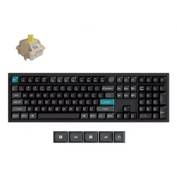 Mechanical full-size keyboard Keychron Q6 Ultra 8K — USB, RF Wireless & Bluetooth, RGB backlight, black