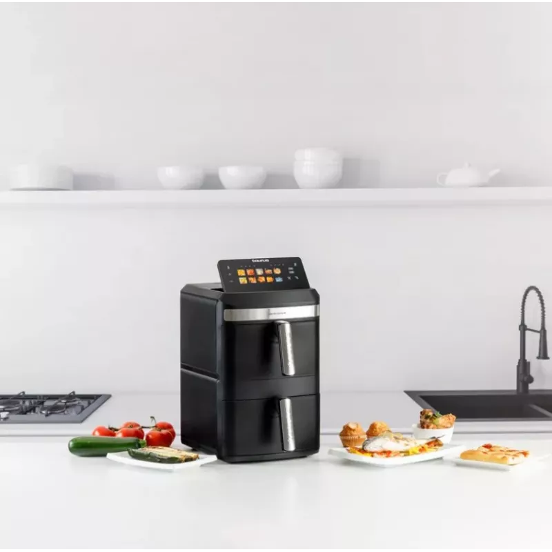Taurus Air Duo Slim oil-free fryer with two baskets