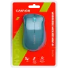 CANYON MW-11, 2.4 GHz Wireless mouse ,with 3 buttons, DPI 1200, Battery:AAA*2pcs ,Blue67*109*38mm 0.063kg