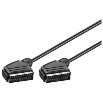 Tecline 1.5m Scart - Scart SCART cable SCART (21-pin) Black