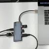 USB-C hub Tellur TLL321061 with PD 3.0 100W, HDMI output and 3× USB 3.0 ports