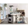 Smoby 311050 toy kitchen with laundry area and accessories