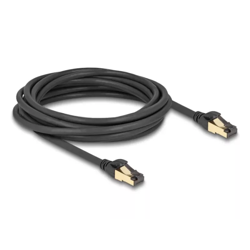Network Cable DeLOCK RJ45 Cat.6A male to male S/FTP 5m Black
