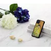 Smartphone case iKins for iPhone 11 Pro Max — black kiss design, protective cover