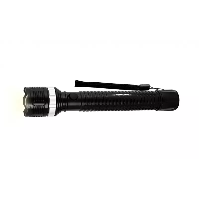 Hand flashlight ESPERANZA Epione XL LED 1.2W 100 lm 100 m Black, battery R20 (3)