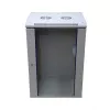Wall mounted rack Extralink Rackmount cabinet 18U 600x600 Grey key lock