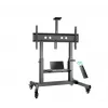 TV stand ONKRON TS1991E-B mobile floor mount for 55–100 inch TVs, black, height 1100–1600 mm, 130 kg, VESA up to 1000×600