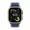 Apple Watch Ultra 3 GPS + Cellular 49mm Natural Titanium Case with Blue/Bright Blue Trail Loop - S/M | Apple