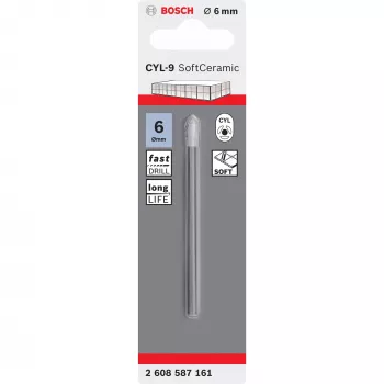 Tile drill bit Bosch CYL-9 Ceramic 6 mm 80 mm