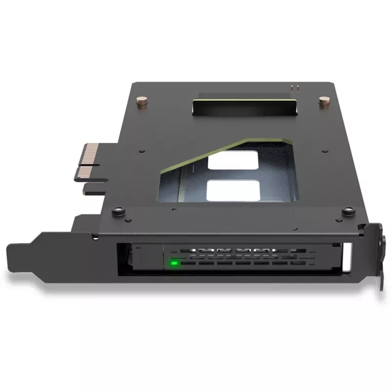 ICY Dock ToughArmor MB111VP-B - mobile Memory-Rack - and2 / and3 SSD Mobilrack - 2.5 (6,4 cm) - NVMe - PCIe 4,0 x4 - Black (MB111VP-B)