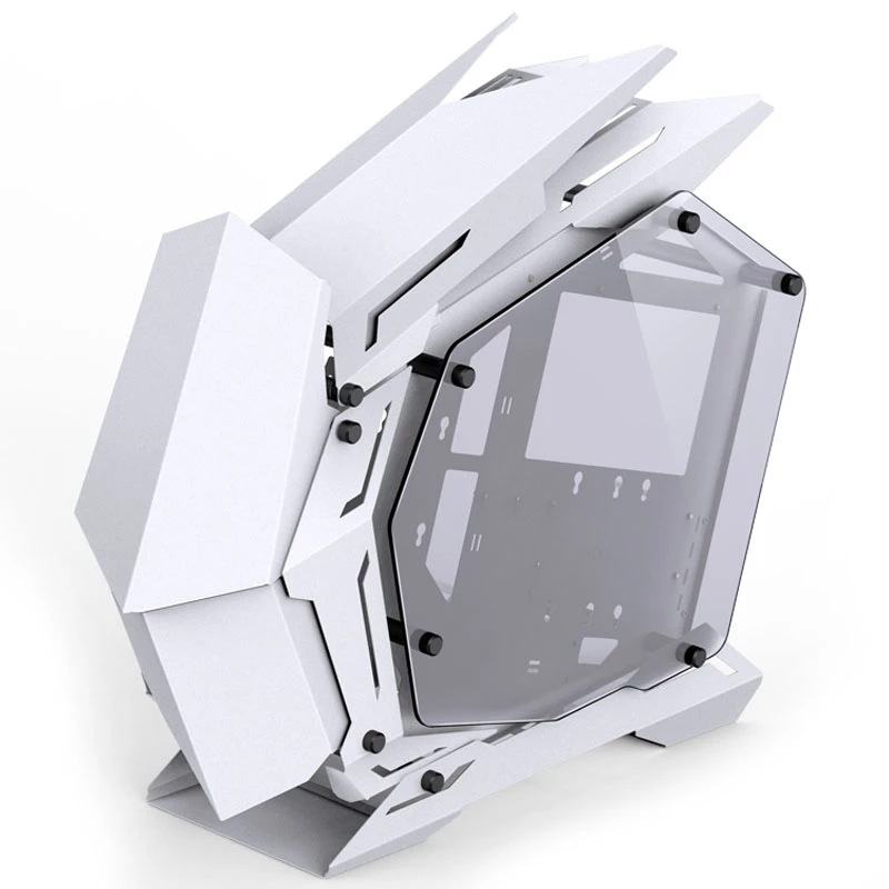 Mini Micro-ATX Tower Jonsbo MOD3 Tempered Glass White PC case, Mini-ITX/Micro-ATX support