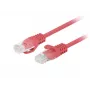 Networking cable LANBERG PCF6-20CC-0025-R Cat6 U/UTP RJ-45 to RJ-45 0.25 m Red, CCA, 250 MHz