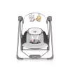 Baby bouncer Lionelo OTTO COZY GREY — compact infant bouncer, soft seat, safety harness