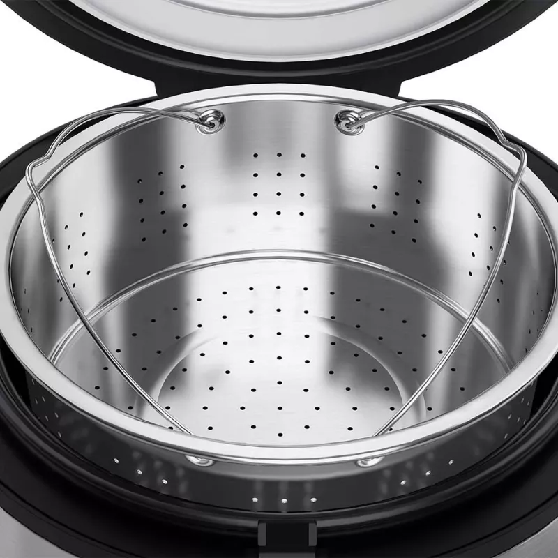 Rice cooker GASTROBACK Rice Control Low Carb & Steam, 3 L, 450 W, black/stainless steel