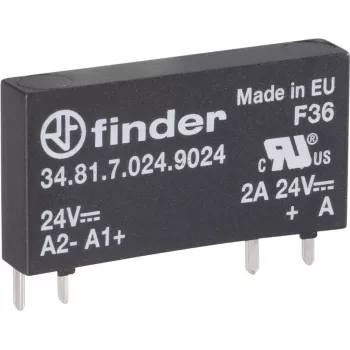 Finder Solid-State-PCB Relay, Series 34 34.81.7.060.9024 load current 2 A switching voltage 24 V/DC (34.81.7.060.9024)