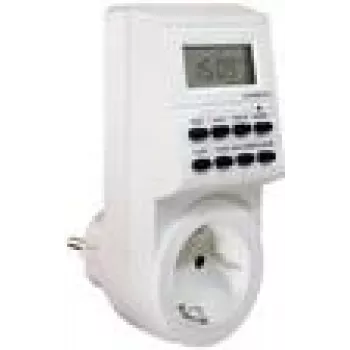 Weekly timer as-Schwabe 24032 Digital White 230V 16A