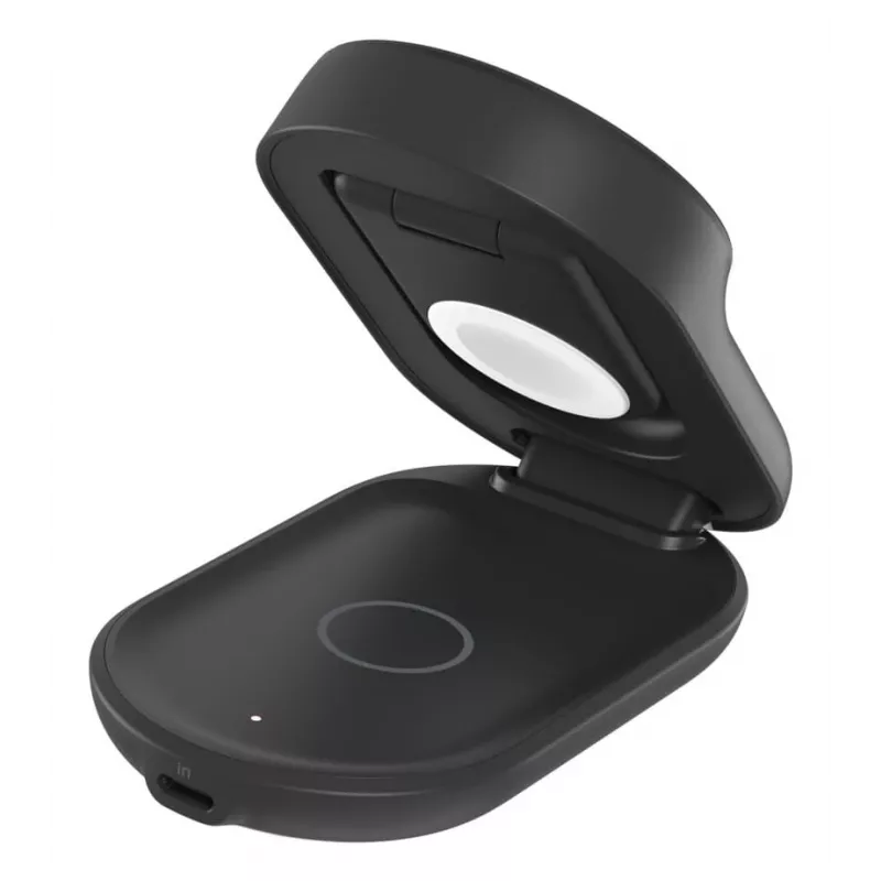 Indoor Charger Belkin UltraCharge 25w Qi2 3in1 Magnetic Charger EU Black Round