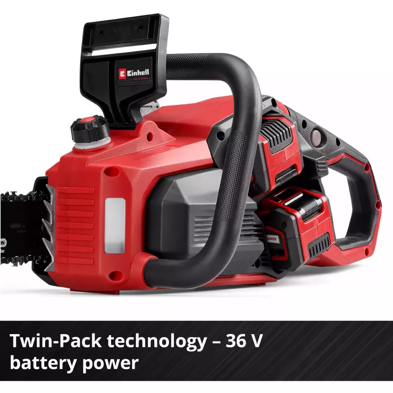 Cordless chainsaw EINHELL GP-LC 36/40 Li BL-Solo 36V (2x18V) red/black — without battery and charger