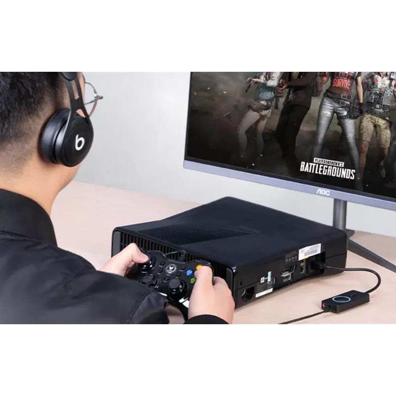 External USB 2.0 audio card Vention CDRBF — 16-bit, 44.1–48 kHz, USB-powered, 1 m cable, line-in/line-out