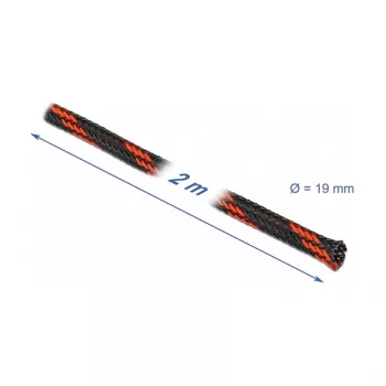 Cable Sleeve DeLOCK 20743 Black Red