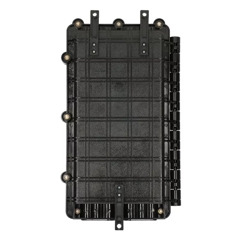 Outdoor fiber optic splice closure Extralink Jerry 2 trays 24-core, ABS/PVC housing, black